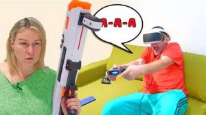 СТАРЫЙ И ЛЫСАЯ БОРОДА ПОЛУЧИЛИ ПЕРДЮЛЕЙ. НЕРФ БРАЗЕРС