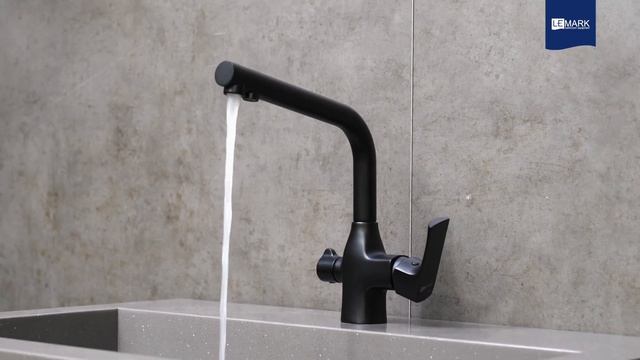 Смеситель Lemark Ursus LM7258BL для кухни с подключением к фильтру с питьевой водой смотреть онлайн