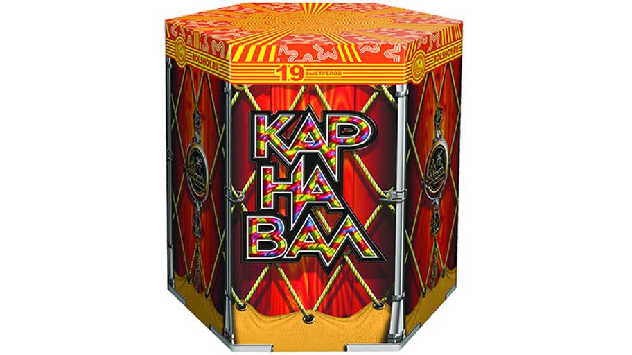 Фейерверк СС030019 Карнавал 19 залпов, калибр 1,25" смотреть онлайн