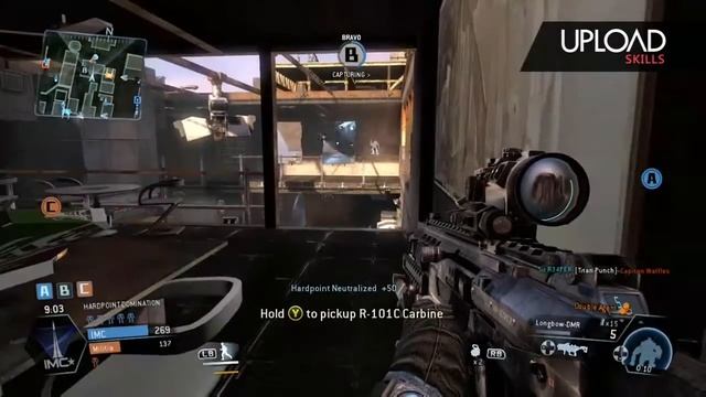 Crazy Trip kill + Cap Titanfall Hardpoint Gameplay смотреть онлайн