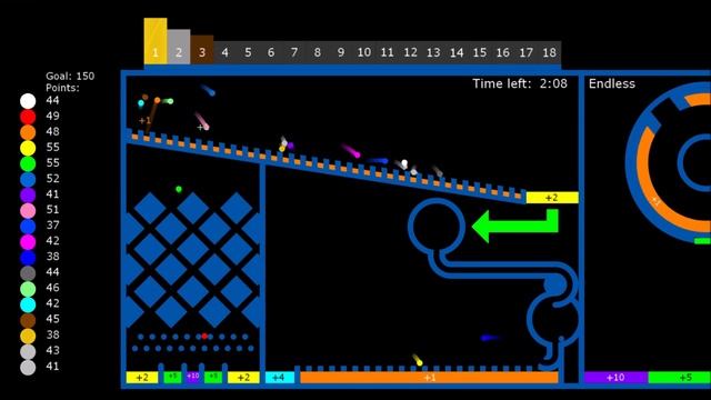 87. Гонка за очками | First to 150 Points - Marble Race | Кто победит? смотреть онлайн
