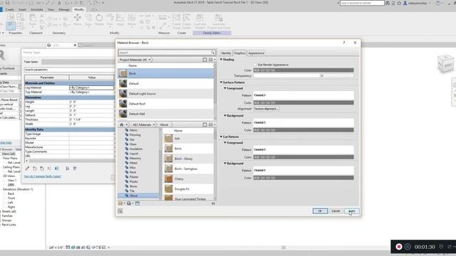 How to Add Material to a Parametric Family in Revit LT | Beginner Tutorial | смотреть онлайн