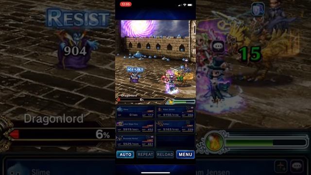 FFBE - Dragonlord vs 70% dodge tank Fohlen смотреть онлайн