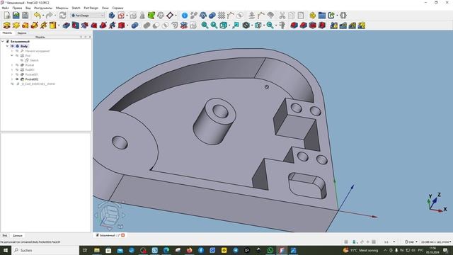 FreeCAD.#99. FreeCAD 1.0 Release Candidate. Поддержка множественных тел в теле. Фильтры выбора смотреть онлайн