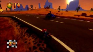 Crash Bandicoot 3: Warped (N-Sane Trilogy) - Level 22: Orange Asphalt (Crystal/Gem)