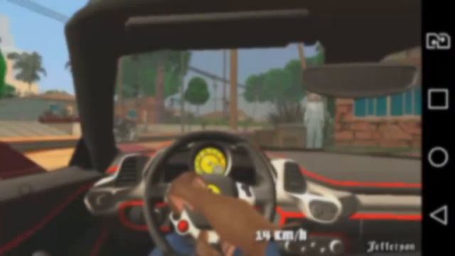 Gta SA Android : carrovlog vida real #07 apaixonei com a Ferrari de um escrito 😍 смотреть онлайн