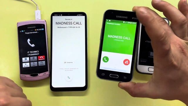 Incoming Call Samsung Wave 2 Galaxy S+ And Galaxy J1 Mini / Outgoing Call Xiaomi A1+