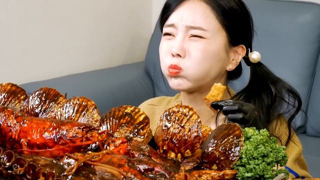 130CM 초대왕 문어다리 🐙 직접 만든 랍스터 해물 볶음 짜장 먹방 Giant Octopus Lobster Jjajang Seafood Mukbang ASMR Ssoyoung
