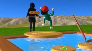Scary Teacher 3D vs Squid Game Fire Extinguisher Woodpile 5 Times Challenge Miss T vs 3 Neighbor Wi