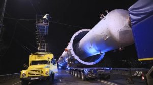 Транспортировка колонны по маршруту Димитровград – Тольятти