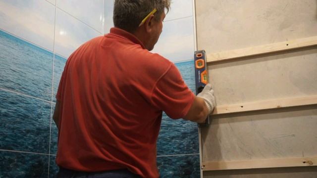 Профессиональная отделка ПВХ панелями ванной комнаты (Остров-панда).