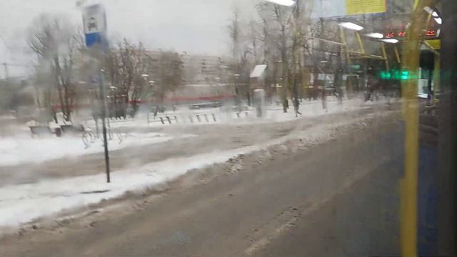 Поездка на автобусе ЛиАЗ маршрут 104 смотреть онлайн
