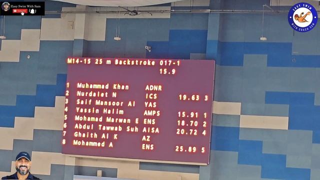Abu Dhabi School Championship 2rd,March,2024 - Backstroke 3rd place смотреть онлайн