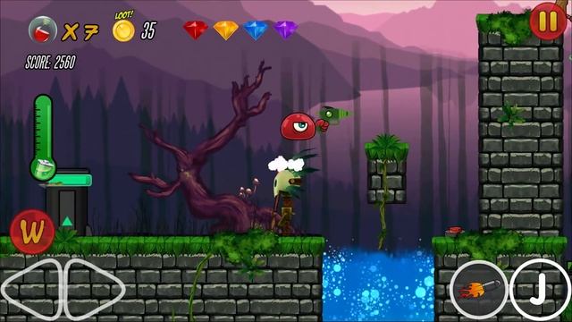 Красный Шарик с ЛАЗЕРОМ - младший брат шара - Red Ball