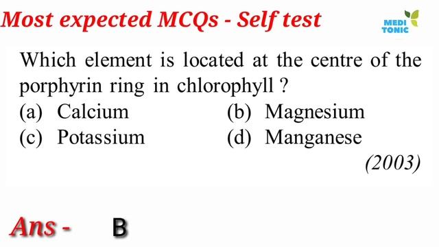 Complete Plant Physiology - Self Practice Test - Combined Video -most Expected Question For NEET