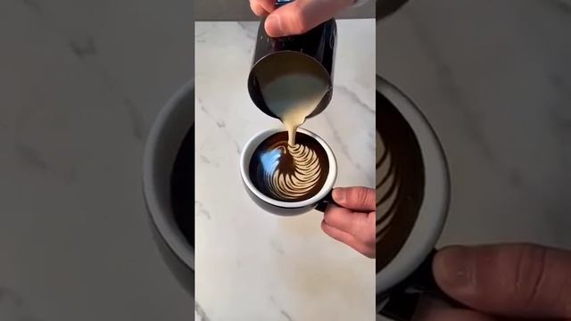 Как сделать латте арт розетта?
