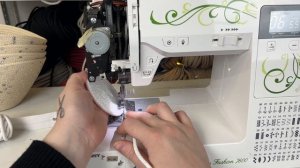 Косметичка из шнура с пайетками ручной работы, Инна Березина