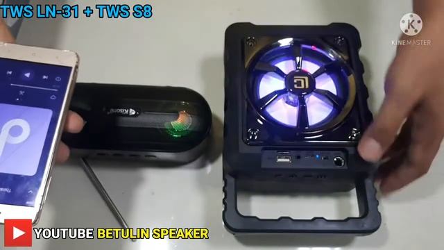CARA MENGGABUNGKAN DUA SPEAKER TANPA KABEL ,KISONLI TWS S8 + TWS LN-31 смотреть онлайн