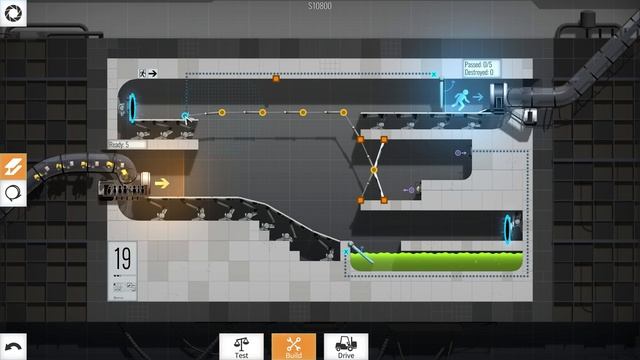 BRIDGE Constructor PORTAL - Playtrough - Level 16-20 смотреть онлайн