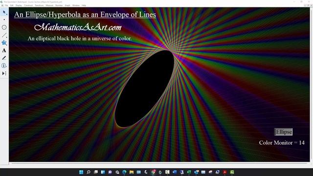 An Ellipse Hyperbola as an Envelope of Lines Art смотреть онлайн