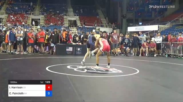 100 Lbs Round Of 64 - Isaiah Harrison, Colorado Vs Cole Faircloth, Nevada Af05 смотреть онлайн