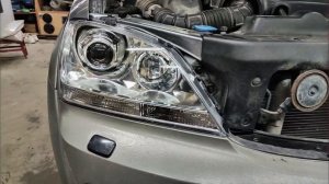 KIA Sorento 1 дорестайлинг установка bi-led линз