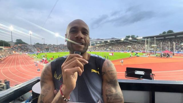Olmypic Champion Lamont Marcell Jacobs Reacts to 100m Seasons Best of 10.03 at Oslo Diamond League смотреть онлайн