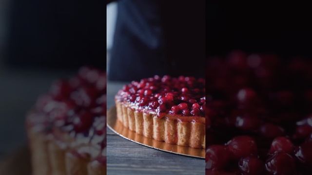 Тарт «Творожный с брусникой» #cafe #sweet #cake #bakery #kitchen #cooking смотреть онлайн