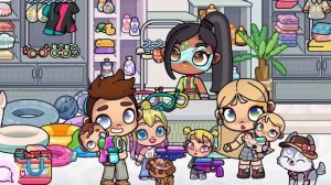 АЛИСА и АЛИНА в АКВАПАРКЕ 🌊👶 AVATAR WORLD ИСТОРИЯ 💕 РУТИНА СЕМЬИ 👨👩👧👦 ОБНОВЛЕНИЕ СЕРИАЛ