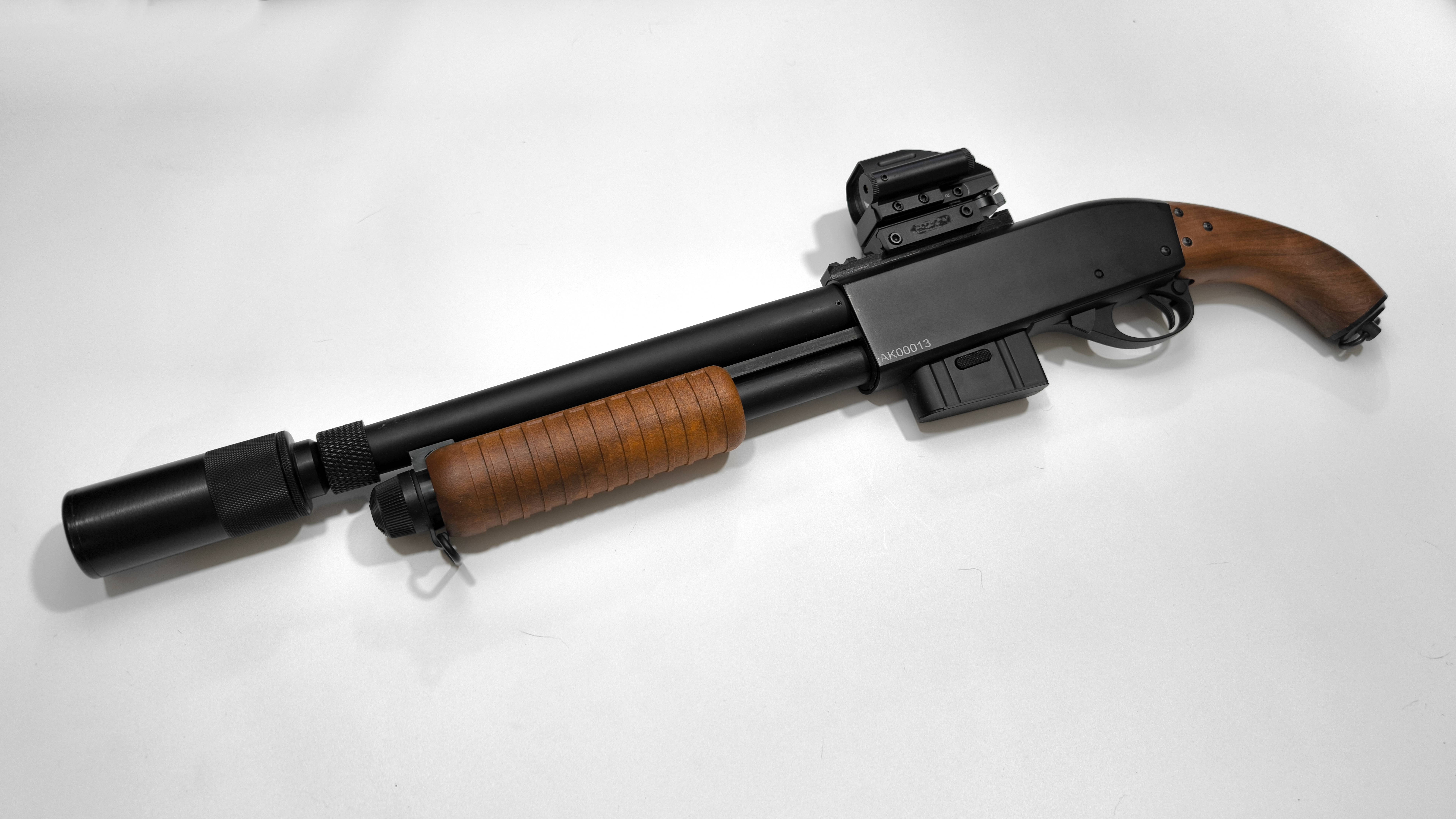 ДРОБОВИК M870 (A&K, СПРИНГ, 6ММ,130М/С) - МИНИ ОБЗОР