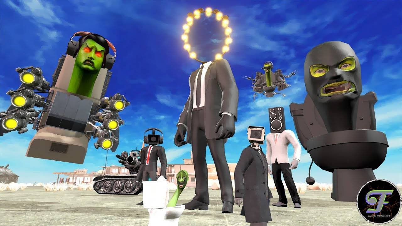 🧟СКИБИДИ ТУАЛЕТЫ ЗОМБИ ПРОТИВ КАМЕРАМЕНОВ. АНИМАЦИЯ смотреть онлайн