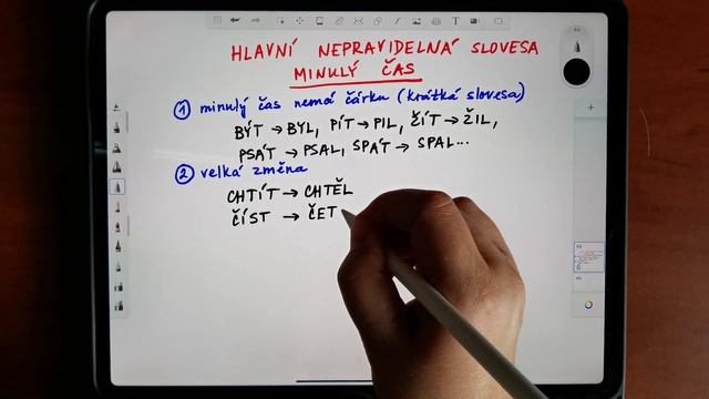 Kurz češtiny 16.5: Minulý čas - nepravidelná slovesa смотреть онлайн