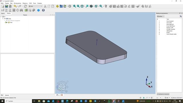 FreeCAD.#106. FreeCAD 1.0. Верстак CAM. Ч2. Плагин Better Tool Library. Делаем фаску и скругления смотреть онлайн