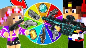 НАШЛИ КОЛЕСО ФОРТУНЫ с КРУТЫМИ ПУШКАМИ в МАЙНКРАФТ НУБ И ПРО ВИДЕО ТРОЛИНГ MINECRAFT Евгенбр