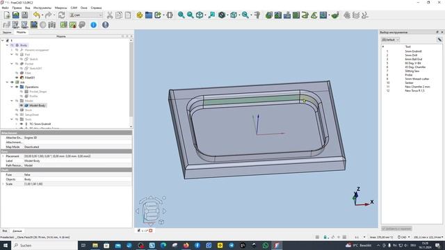 FreeCAD.#107. FreeCAD 1.0. Верстак CAM. Часть 3. Используем несколько инструментов смотреть онлайн