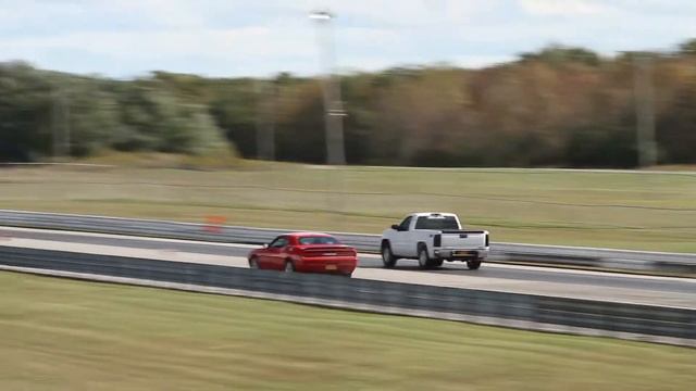 New Era Performance GMC Sierra Vs SRT-8 Challenger With Kenne Bell And Drag Radials