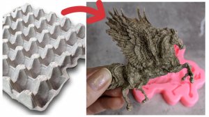 Папье-маше из яичного лотка. Классический рецепт