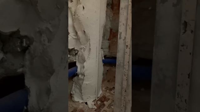 Установка штукатурных маяков.