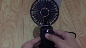 Mini fan LED digital display fan/folding fan hang fan stand fan unboxing & review from shopee