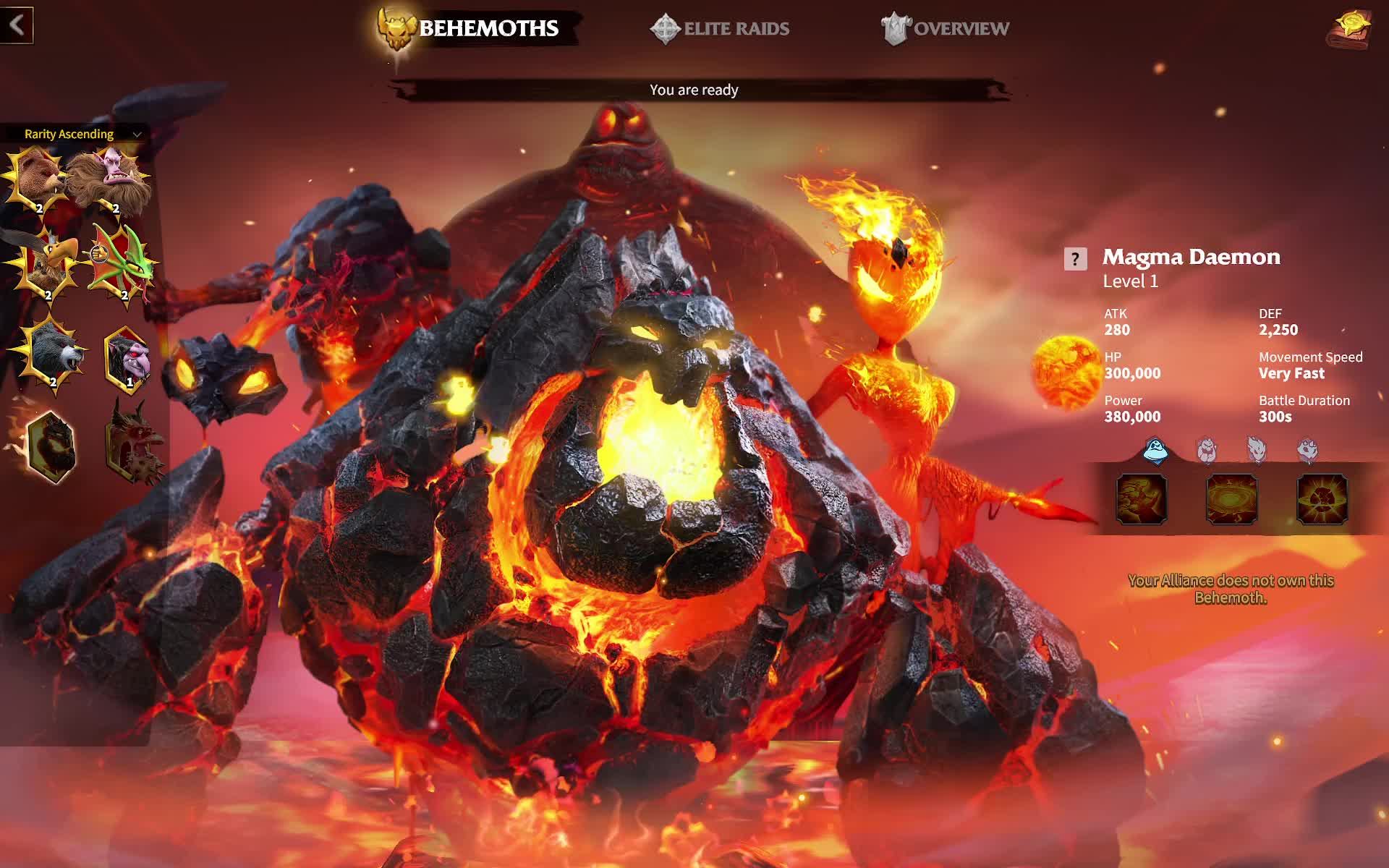 Call of dragons, лавовый гигант 2.