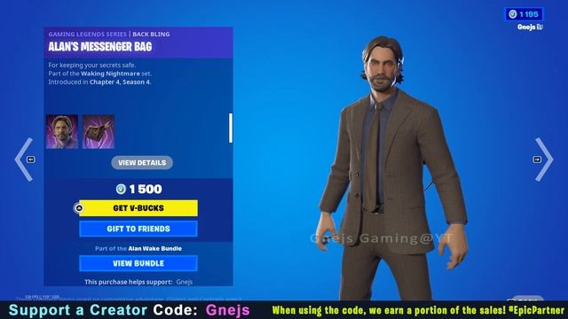 Alan Wake | Fortnite Outfit/Skin смотреть онлайн