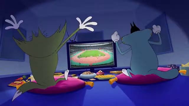 Oggy and the cockroaches in Hindi - sports fans(S04E26) in Hindi part 1 смотреть онлайн