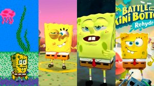 Эволюция   ГУБКИ БОБА  в видеоиграх/Evolution of Spongebob Squarepants  in Games 2001-2020