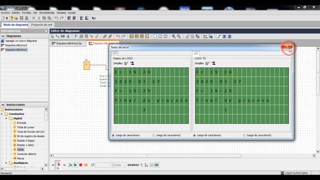 Textos de Avisos en Logo Siemens, configuración de alarmas y mensajes смотреть онлайн