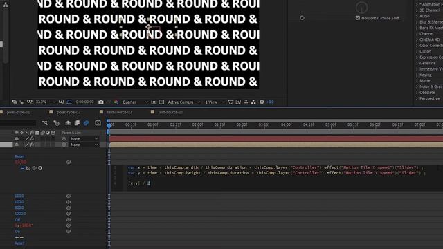 Kinetic Text Polar Coordinates After Effects Tutorial смотреть онлайн