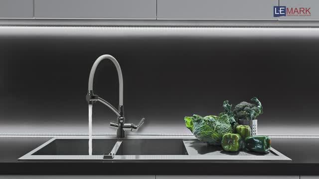 Смеситель для кухни с подключением к фильтру LEMARK COMFORT LM3070C-White смотреть онлайн