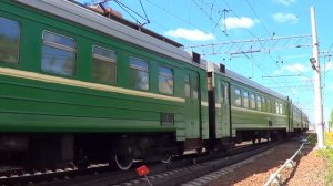 Перегонка электропоезда ЭД4М-0325 в депо Железнодорожная!