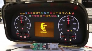 КАМАЗ-5490 Запускаем  панель приборов при помощи интерфейса CAN-Hacker