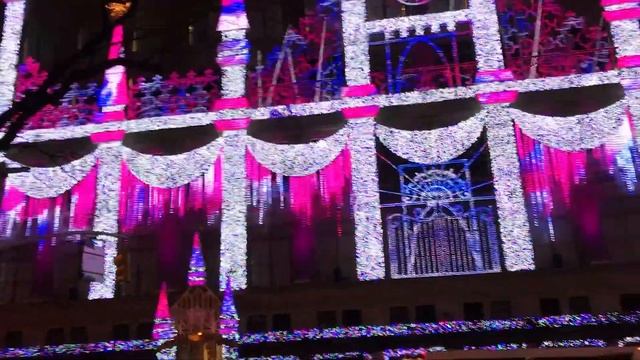 США 🇺🇸 NEW YORK, CHRISTMAS, LIGHT SHOW. НЬЮ ЙОРК. СВЕТОВОЕ ШОУ смотреть онлайн