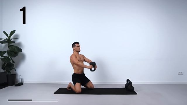 30 Min Full Body KETTLEBELL Workout _ Controlled and Explosive _ No Repeat Follow Along смотреть онлайн